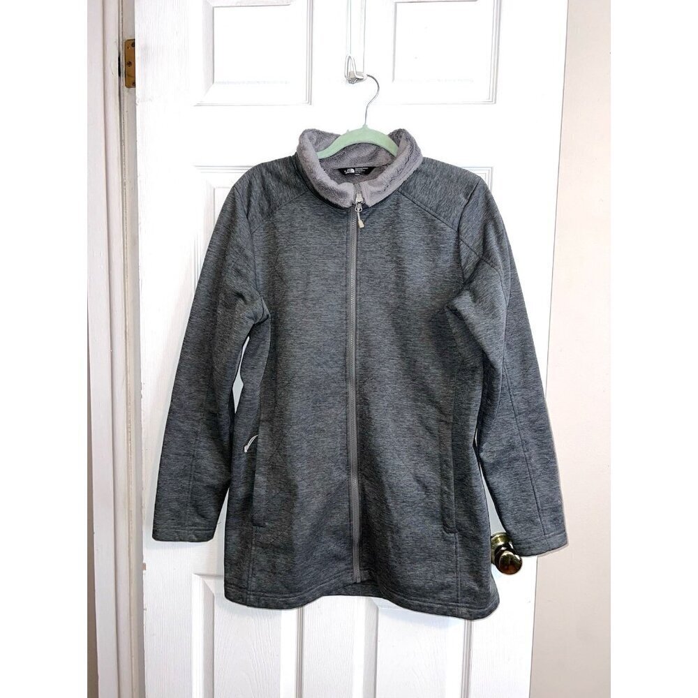 THE NORTH FACE Silken Fleece Lined Jacket Full Zipper Size XL Women's Gray